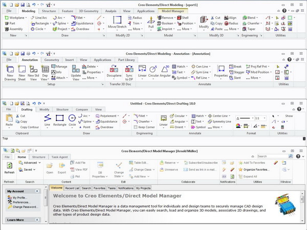 The new ribbon-UI makes it easy for new users to get up to speed quickly with features and functions.