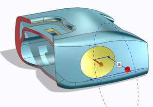 Face Part modeling: Face parts modifiable like solid models.