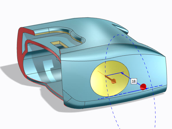 Face Part modeling: Face parts modifiable like solid models.